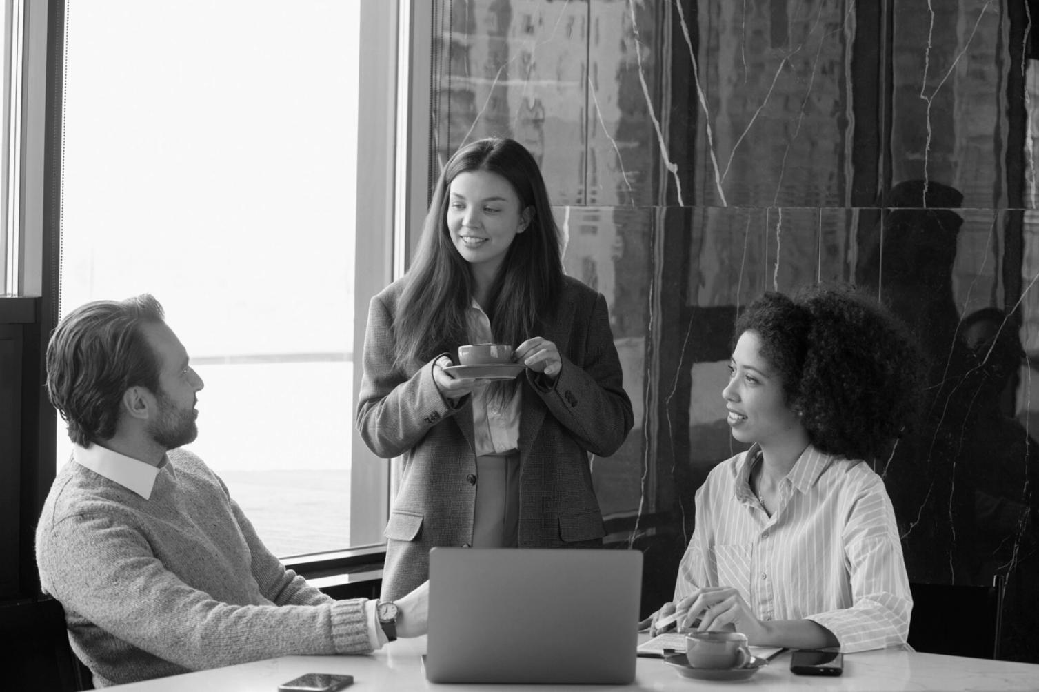 Professional consultation meeting discussing investment strategies and financial planning